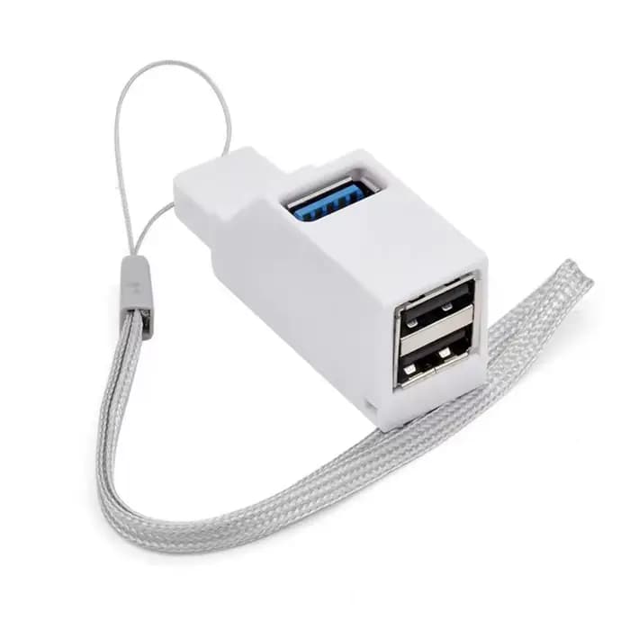 Adaptateur HUB USB 3.0, Mini boîtier séparateur 1 à 3 Ports USB 2.0 haute vitesse pour PC portable, lecteur de carte disque U