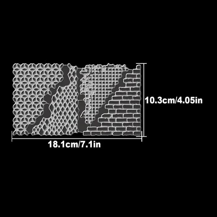 Original rétro cassé Texture dentelle brique mur arrière-plans métal matrices de découpe Scrapbooking décoratif gaufrage