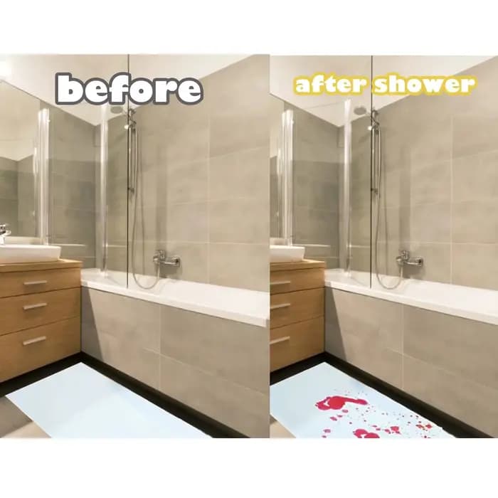Polymères de bain pour la décoration, feuille de proxy de document, devient rouge, cadeau de nouveauté pour la douche, Halloween, escales