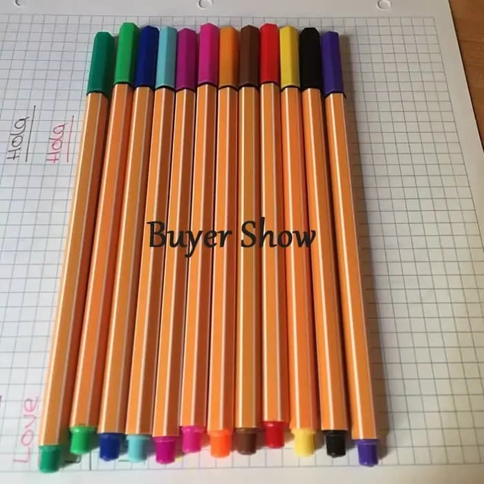 12 couleurs Fineliner ensemble dessin stylo 0.4mm Liner stylos croquis marqueur Tiralineas Tekenen lettrage marqueurs Pennarelli Dessin