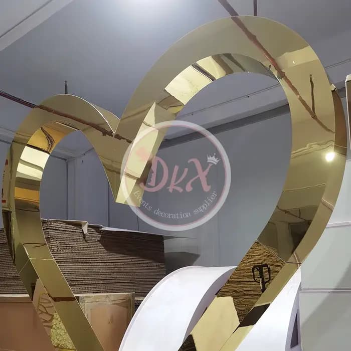Toile de fond en forme d'arc de mariage en forme de cœur, décorations de scène, support d'arrière-plan pour événements de mariage