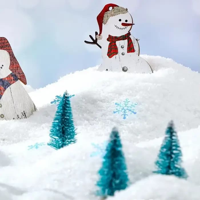 Neige artificielle bricolage modèle faisant la poudre de neige sèche pour décor de scène de noël/paysage de Table/Diorama/Wargaming