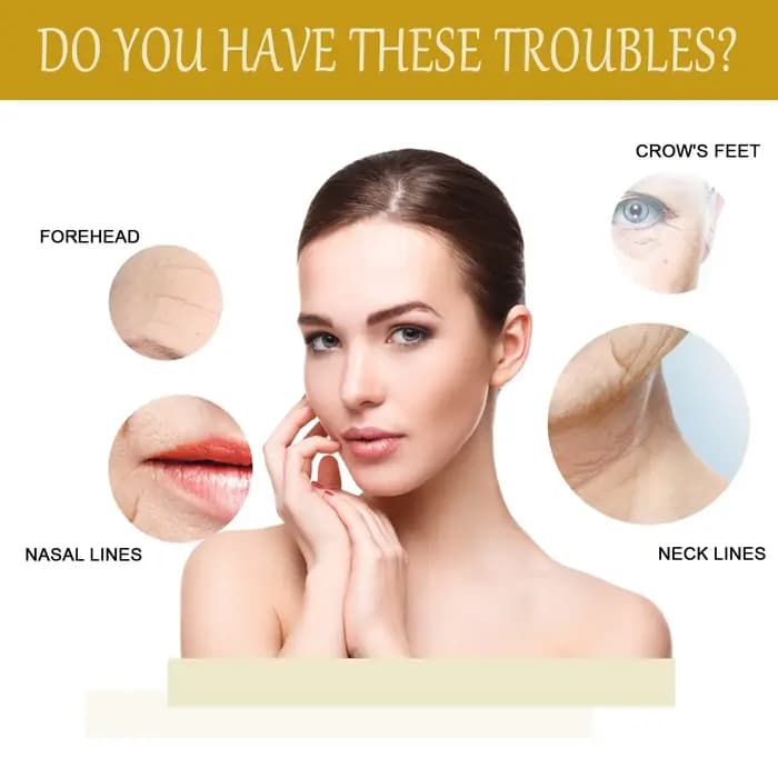Essence Anti-rides à l'acide hyaluronique, 1ml, Anti-âge, polypeptide, peut réparer, hydrate et resserre la peau du visage
