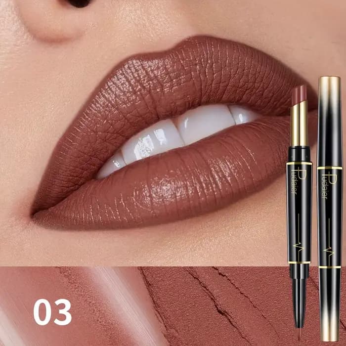 Rouge à lèvres double tête - crayon à lèvres et brillant à lèvres