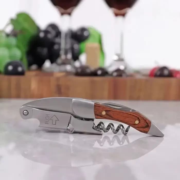 Accessoires de cuisine ensemble ouvre-bouteille de vin serveurs professionnels tire-bouchon ouvre-bouteille en acier inoxydable et bouchon sous vide verseur de vin