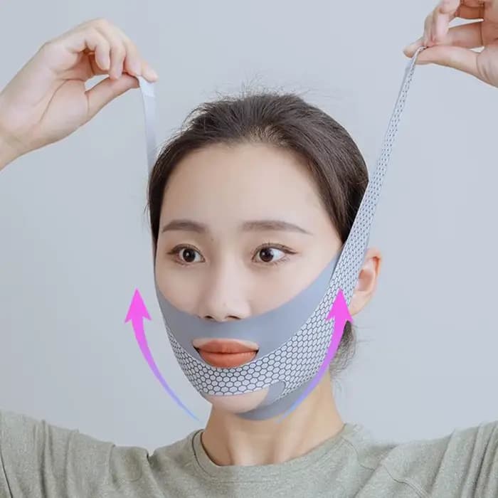 Bandage amincissant pour le visage avec sommeil, forme en V, relaxant, lifting, double ruisseau, massage