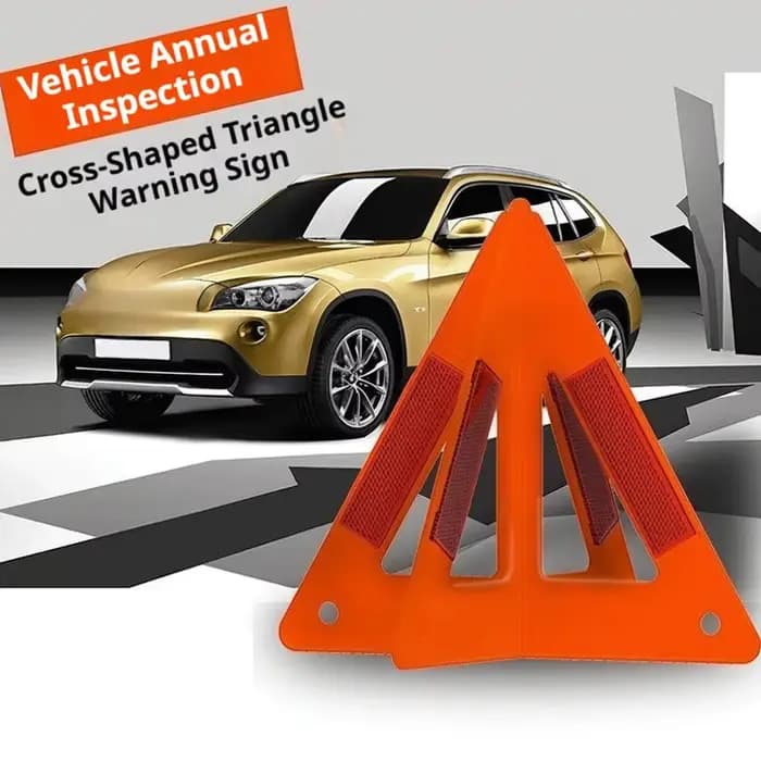 Triangle de signalisation d'urgence pour panne de voiture, panneau de signalisation de danger à haute visibilité, panneau de sécurité routière réfléchissant, panneau Stop