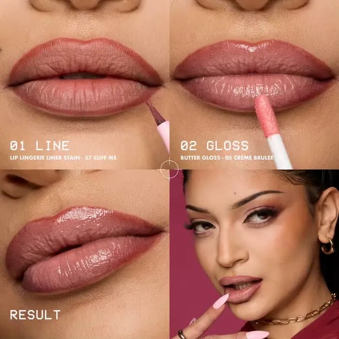Crayon à lèvres Lip Lingerie Lip Liner Stain à pointe feutre pour une application précise sans débordement