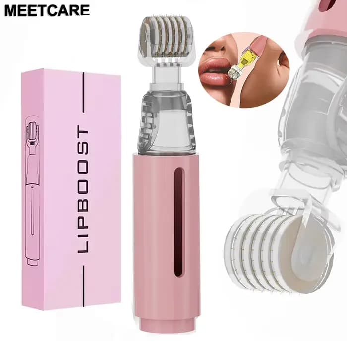 105 titane aiguille Derma rouleau lèvre Boost Microneedle Dermaroller pour lèvres barbe soins capillaires Micro