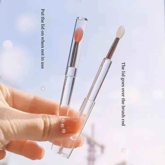 Brosse à lèvres en Silicone avec couvercle