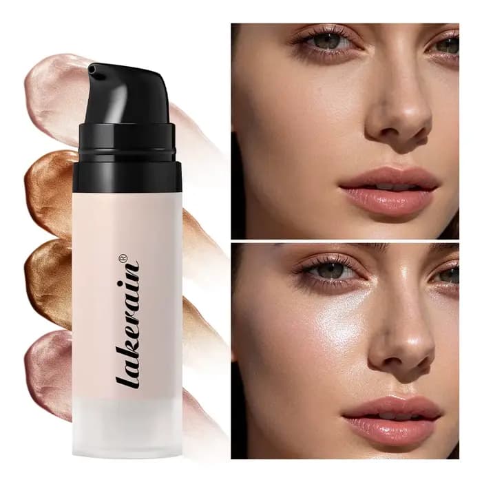 Fond de teint brillant Super Gel léger rosée polyvalent llluminateur apprêt hydratant nourrir