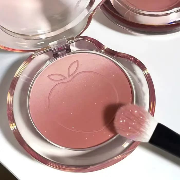 Fard à joues rose pêche, violet mat, teinte des joues, maquillage durable, éclaircissant, douceur soyeuse du visage, Palette de poudre Rouge, cosmétiques