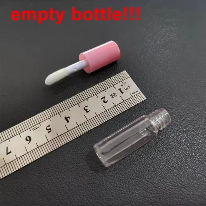50/100/200 pièces 1.2ML Tube de brillant à lèvres vide bouteilles rechargeables en plastique récipient de rouge