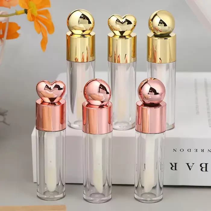 Tube de brillant à lèvres galvanisé Transparent de 5ml