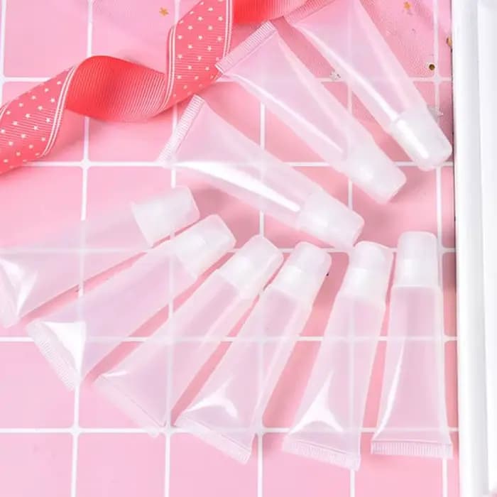 10 pièces 5/10/15ml cosmétique Tube souple rouge à lèvres brillant
