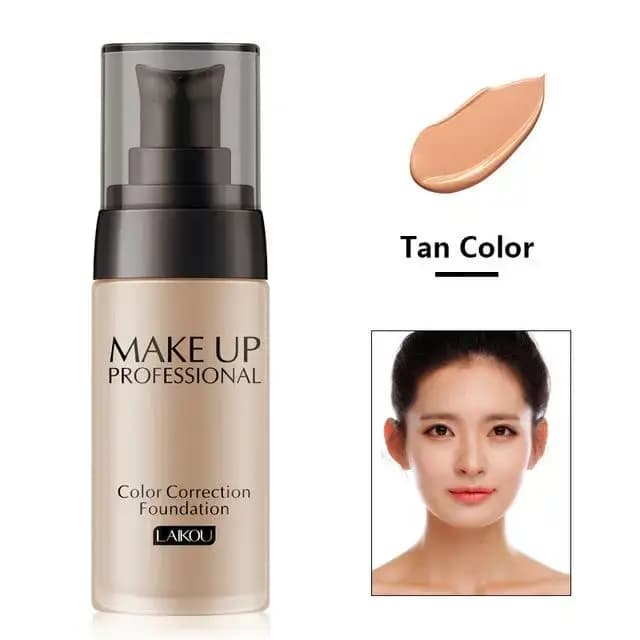LAIKOU Base de maquillage visage fond de teint liquide BB crème correcteur hydratant contrôle de l'huile blanchissant