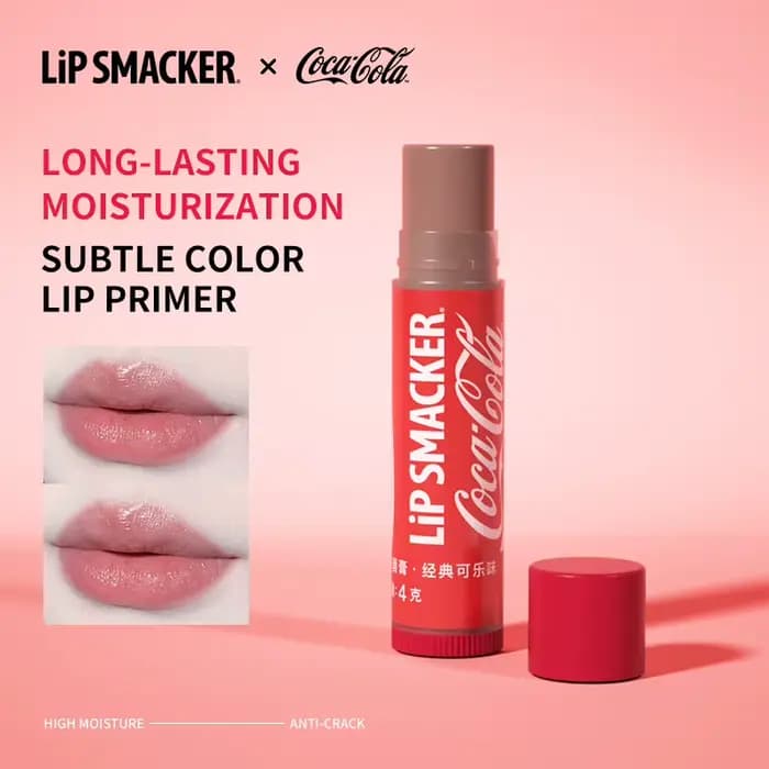 SMACKER X CoCa Cola baume à lèvres collaboratif pour automne hiver hydratant longue durée coloré