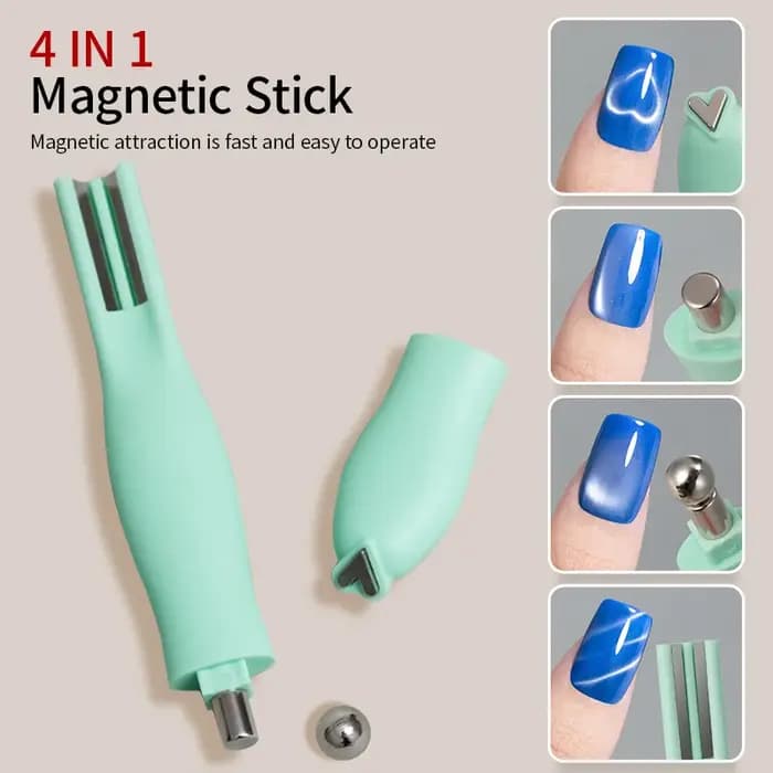 Bâton magnétique 4 en 1 3D en forme de cœur