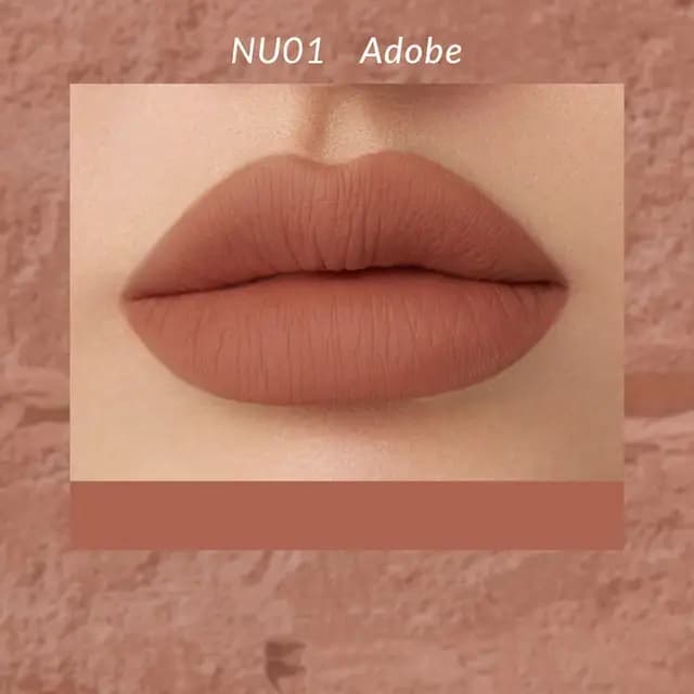 Kaleidos Goth Lipstick Matte Soft Moist Nude Lip Mud Cream Black Red High Pigment Smoky Non-stick Cup Lasting Lip Makeup