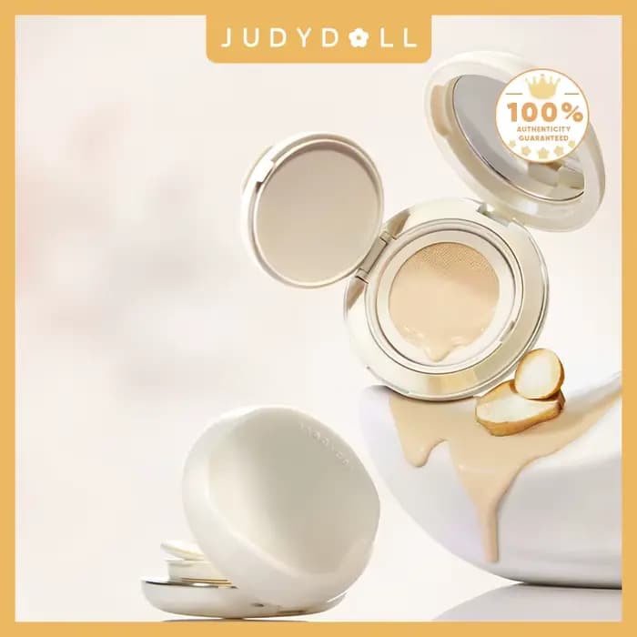 Judydoll Fond de teint coussin hydratant, rosée et hydratant, léger et respirant, couverture constru
