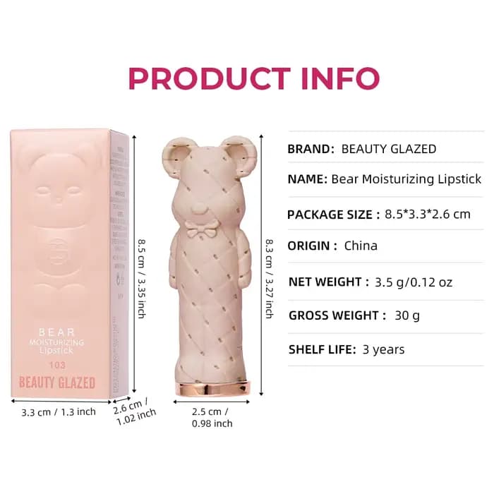 Rouge à lèvres hydratant Beauty Glazed Bear