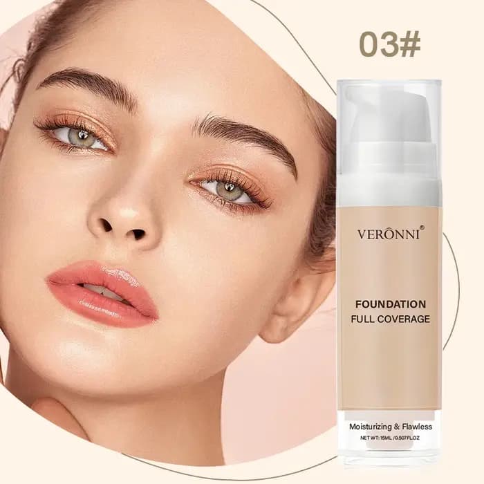 Fond de Teint Couvrant - Maquillage Liquide Modulable à Couvrance Totale pour Mélange Personnalisé