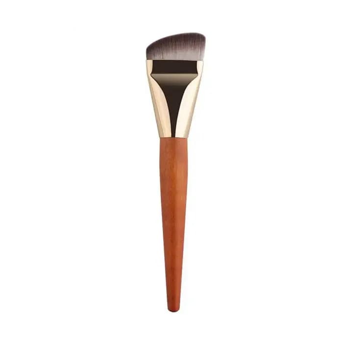 Pinceau fond de teint avec manche en bois