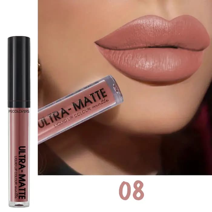 Velvet Mate nu marron rouge brillant à lèvres peluches mat liquide