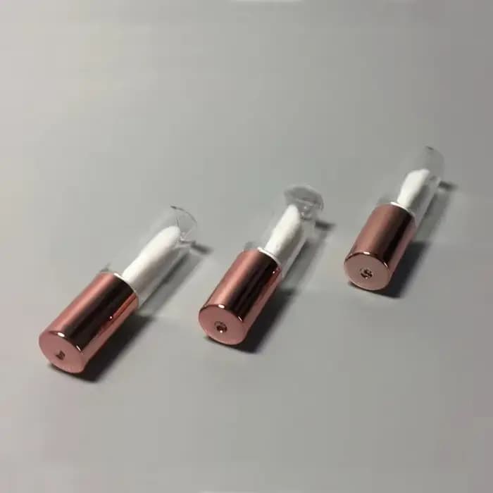 Tube vide de brillant à lèvres en or Rose de 2ML