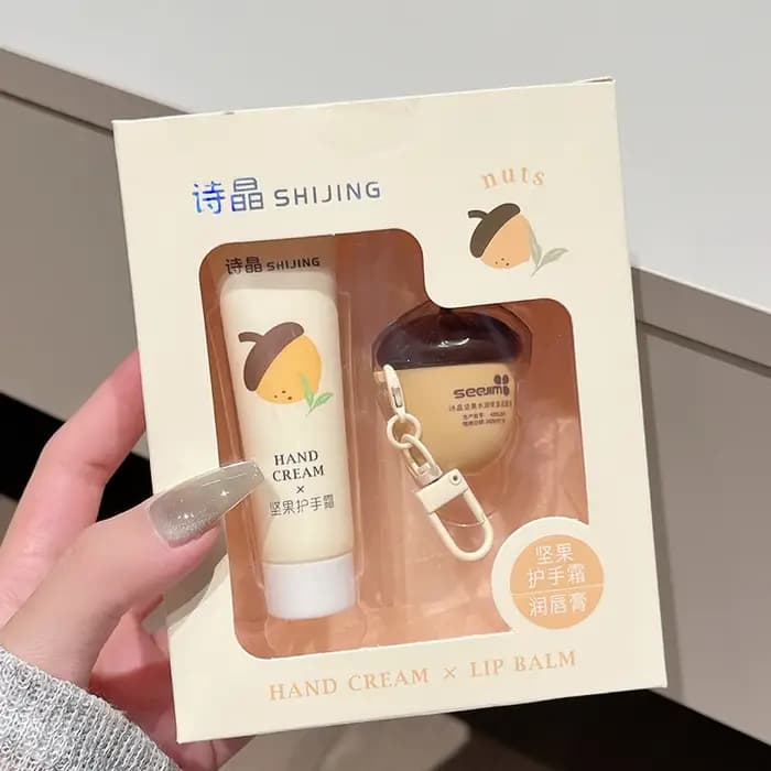 Ensemble crème pour les mains et baume à lèvres – Combo nourrissant