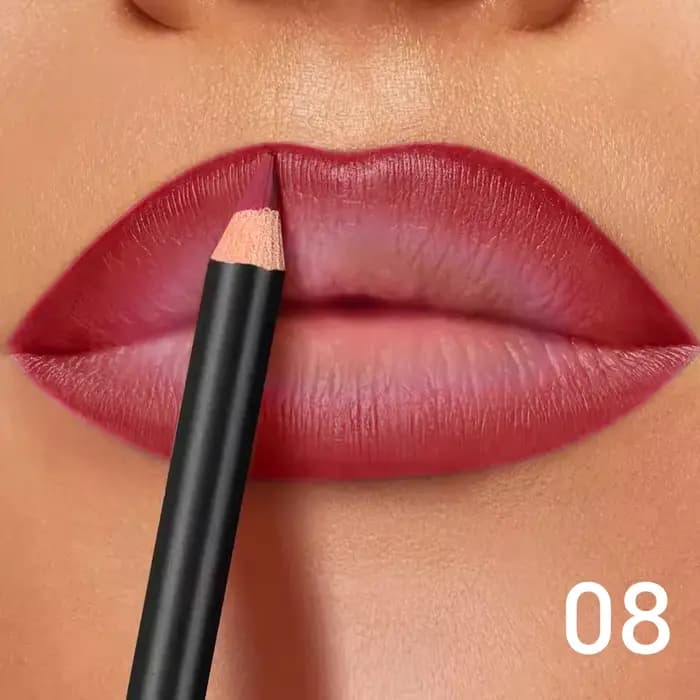 Crayon à lèvres mat imperméable 6 couleurs – Formule longue durée et sans transfert