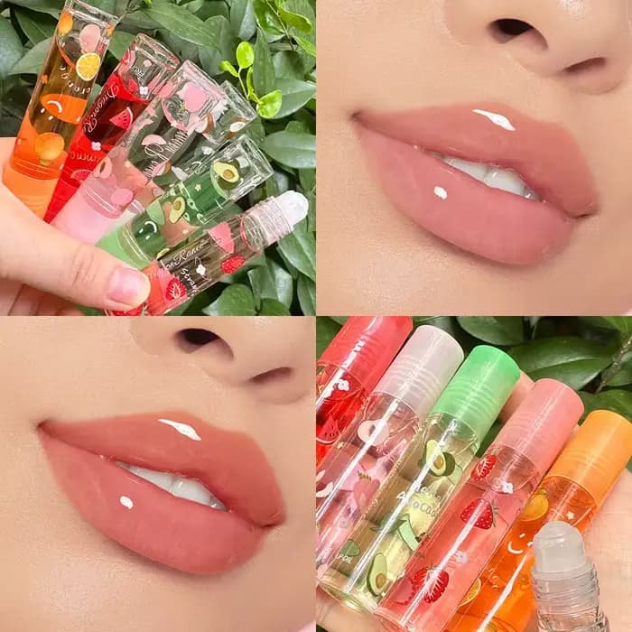 6 couleurs repulpant clair huile pour les lèvres miroir eau brillant
