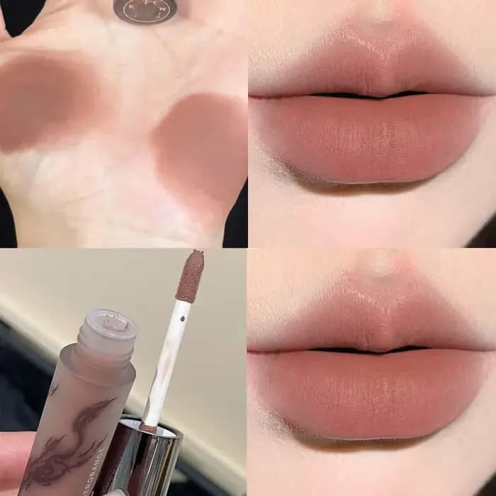 Rouge à lèvres liquide velours mat marron nu