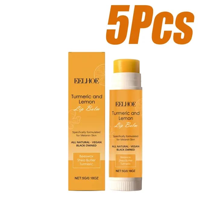 Baume à lèvres au curcuma et au citron hydratant et apaisant