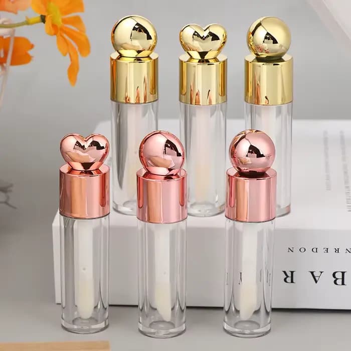 Tube de brillant à lèvres galvanisé Transparent de 5ml