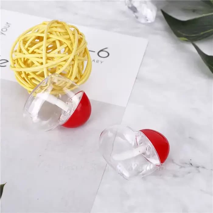 Récipient à brillant à lèvres en forme de cœur africain clair, tube en plastique pour baume Jules, portable GT, bricolage au quotidien, illable, 5ml, 30 pièces, 50 pièces, 100 pièces
