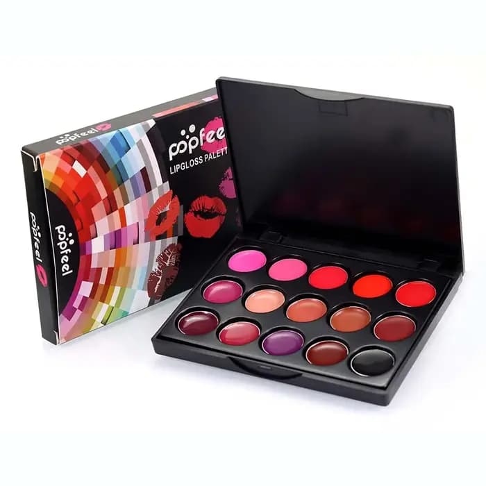 Palette de 15 rouges à lèvres hydratant et durable pour femme et fille
