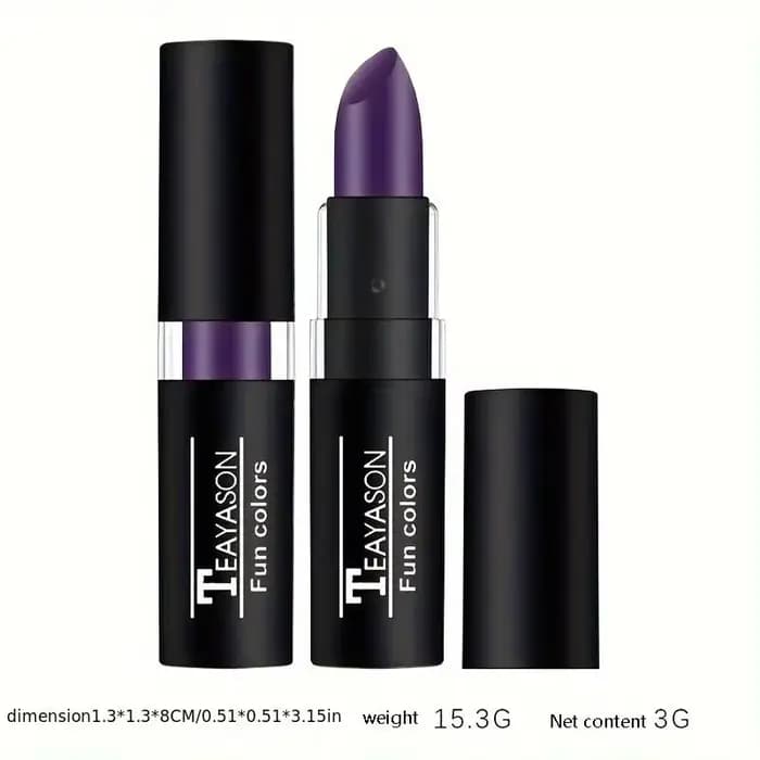 Rouge à lèvres mat violet imperméable-peinture de maquillage de scène créative d'halloween longue durée