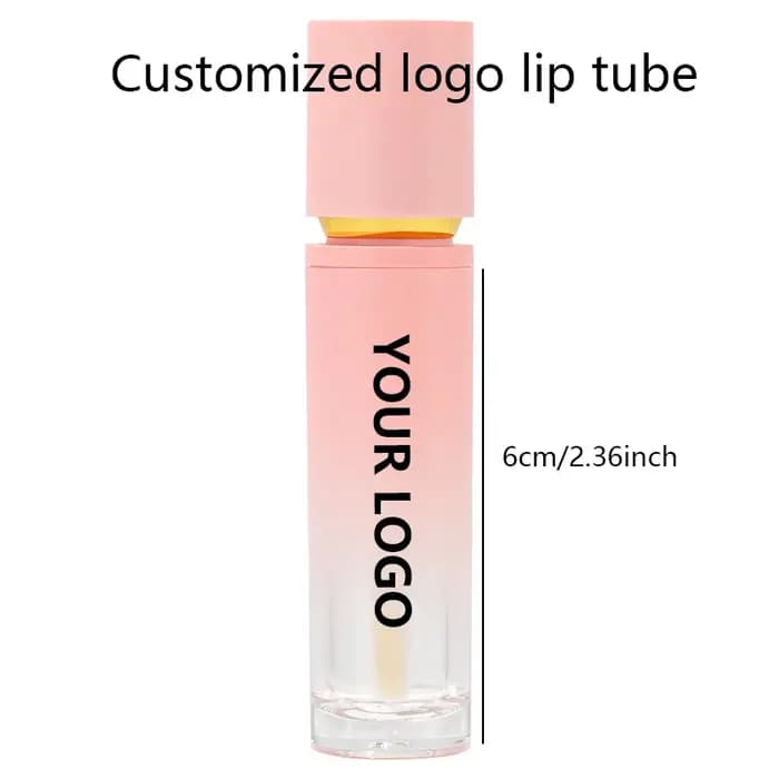 【Personnalisation du logo】 Tube de couleur pour les lèvres rond gradué de 8 ml