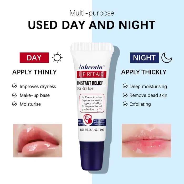 Tuyau soin des lèvres réparation Gel crème hydratant