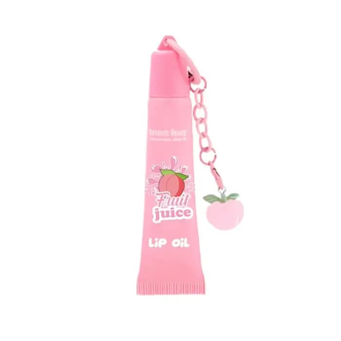 Huile à lèvres fruitée pour femme avec porte-clés – Hydratante