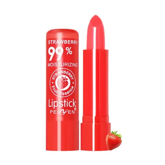 Baume à lèvres hydratant et changeant de couleur à la pêche et à la fraise