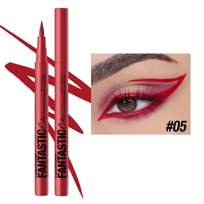 Eyeliner liquide rouge violet 12 couleurs