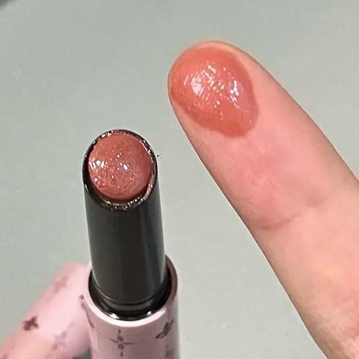 Herorange Starry Gloss à lèvres solide longue tenue hydratant non collant anti-transfert brillant pailleté fin