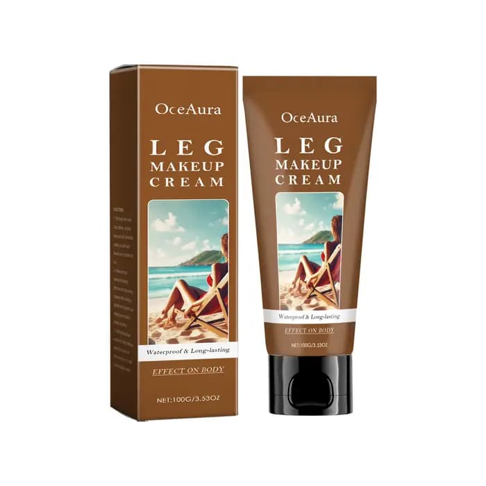 Fond de Teint Corps Effet Bronzant Maquillage Jambes Waterproof Longue Tenue Unifie