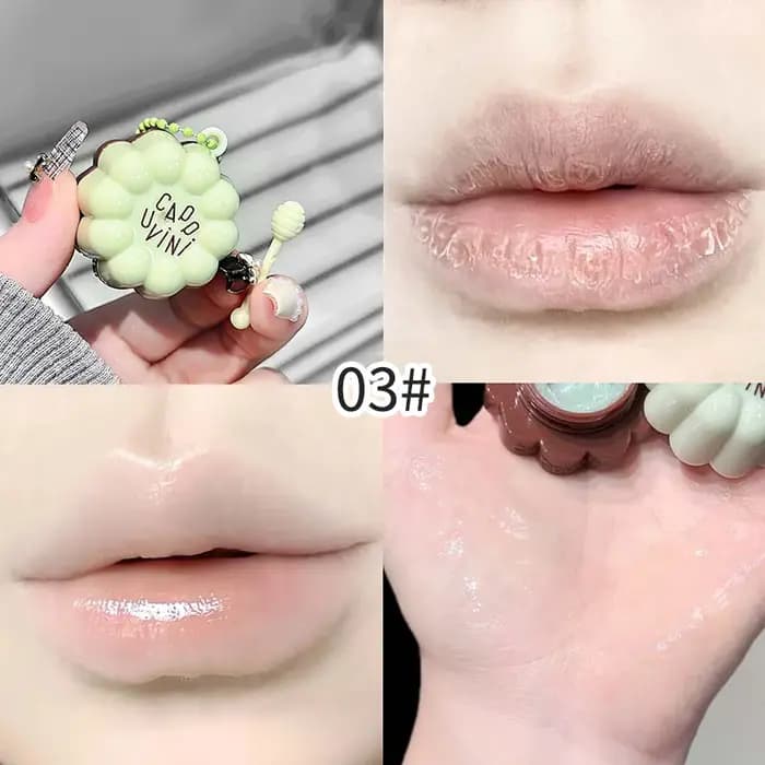 Masque pour les lèvres au parfum de fruit Macaron Cappuvini - Hydratation profonde