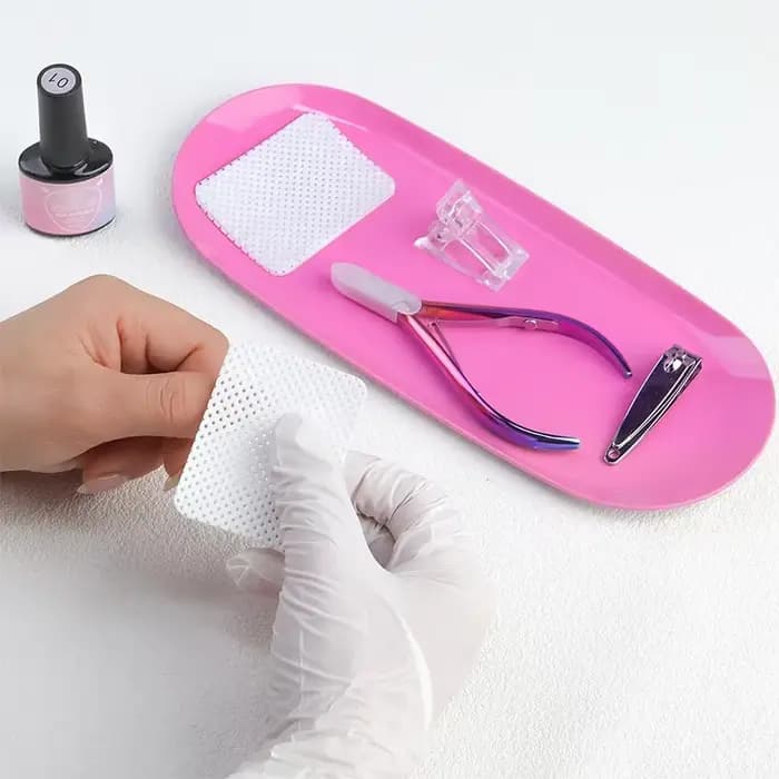 Nouveau plateau de rangement de cosmétiques en acier inoxydable, plaque d'équipement de Nail Art en