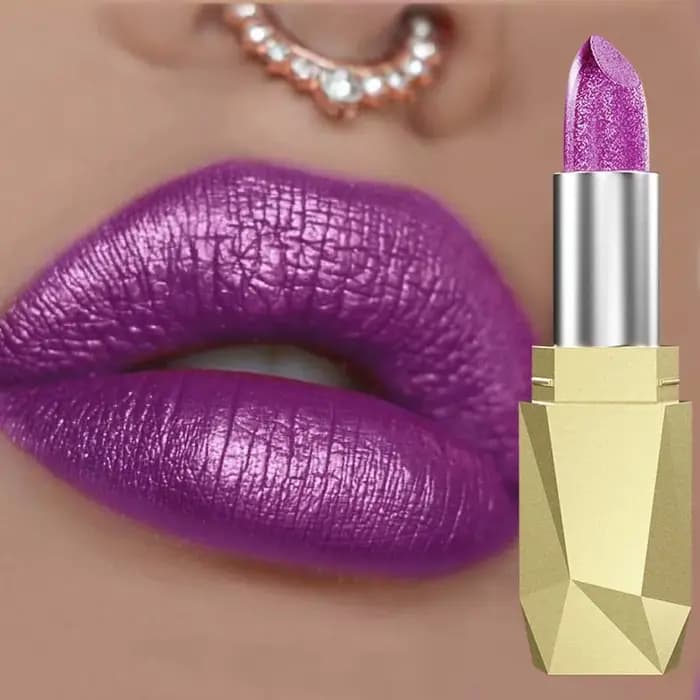 Teinte à lèvres diamant scintillant violet
