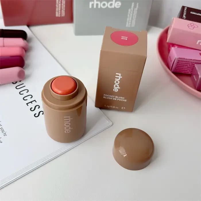 Rhode Pocket Blush LIP Stick Lip Cheek New Candy Apple Teacup Hydrating