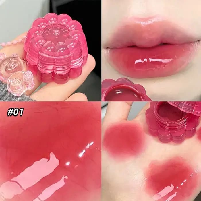 QIBEST Gloss à lèvres hydratant multi-couleurs